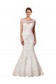Bateau Illusion Sweetheart Lace Wedding Dress Bristol
