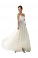 Strapless A-Line Taffeta Wedding Dress Bristol