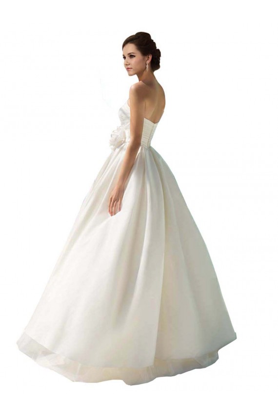 Strapless A-Line Taffeta Wedding Dress Bristol