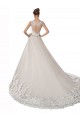 Sweetheart Cap Sleeves Tulle Lace Wedding Dress Bristol
