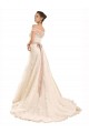 Off the Shoulder Illusion Back A-Line Lace Beach Wedding Dress Bristol