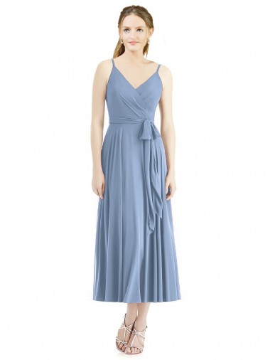 Short Tea Length Chiffon Bridesmaid Dress Bristol