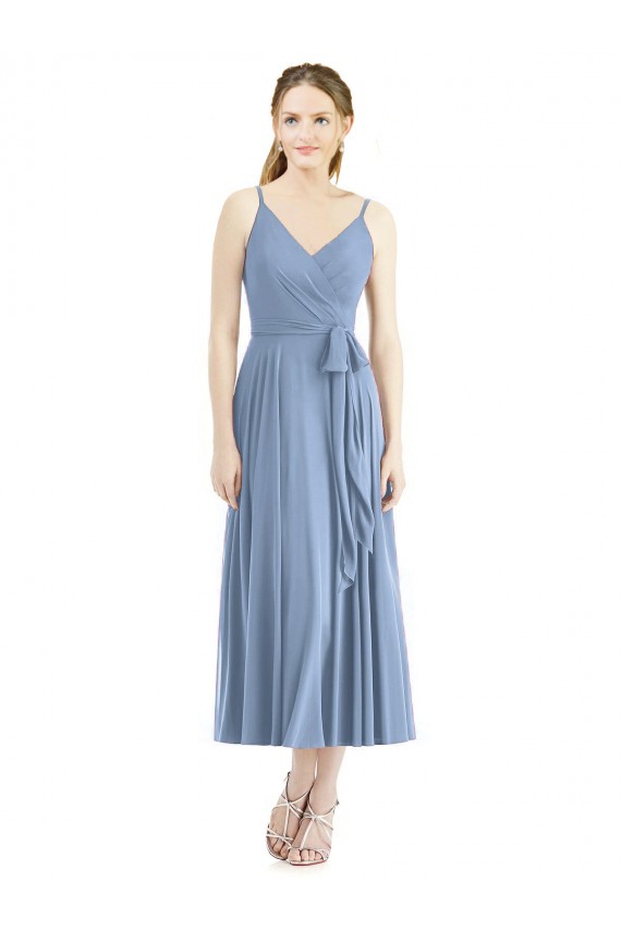 Short Tea Length Chiffon Bridesmaid Dress Bristol