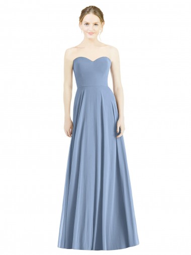 Strapless Sweetheart Chiffon Bridesmaid Dress Bristol