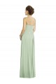 Full Length Strapless Chiffon Bridesmaid Dress with Sweetheart Neckline Bristol