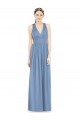 Sleeveless Cross Strap Back Chiffon Bridesmaid Dress Bristol