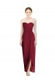 Strapless Sweetheart Long Chiffon Bridesmaid Dress Bristol