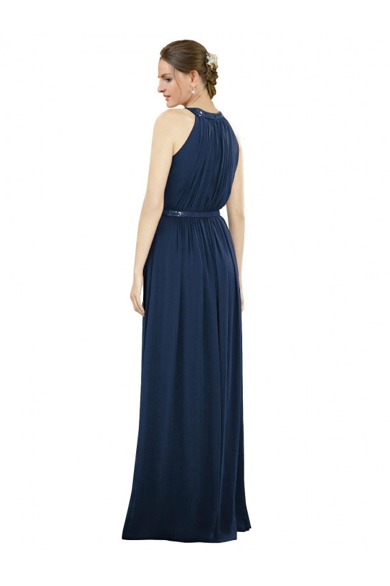 Vintage Full-Length Sleeveless Chiffon Bridesmaid Dress  Bristol