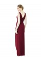 Draped Sleeveless Long Chiffon V-Neck Bridesmaid Dress Bristol