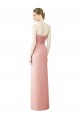 Strapless Sweetheart Long Chiffon Wrap Bridesmaid Dress Bristol