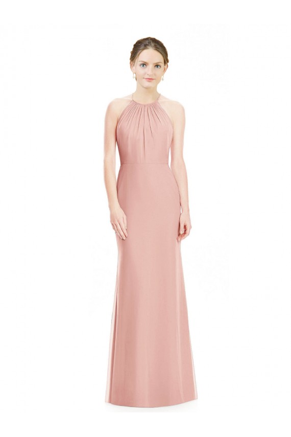 Halter Neck Trumpet Chiffon Bridesmaid Dress Bristol