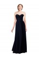 Strapless Chiffon Bridesmaids Dress with a Beaded Lace Sweetheart Bodice Bristol