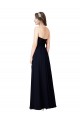 Strapless Chiffon Bridesmaids Dress with a Beaded Lace Sweetheart Bodice Bristol
