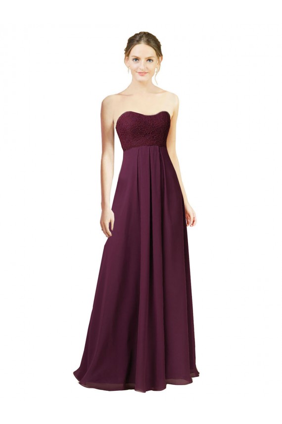 Dreamy Lace Over Chiffon Bridesmaid Dress Bristol