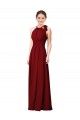 Luxe Chiffon Bridesmaid Dress with Open Slit In the Back Bristol