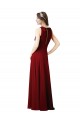Luxe Chiffon Bridesmaid Dress with Open Slit In the Back Bristol
