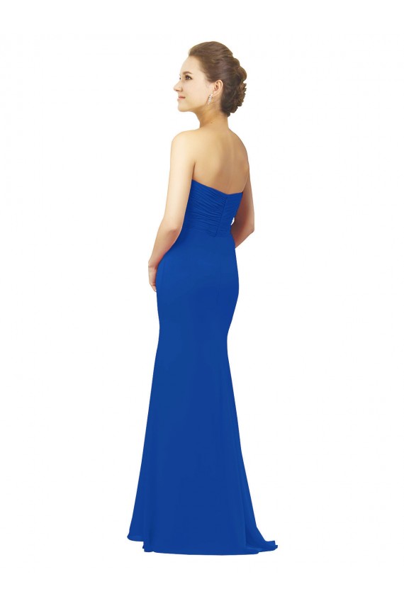 Elegant Chiffon Bridesmaid Dress with Matching Tie Bristol