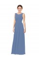Luxe Chiffon Bridesmaid Dress with Illusion and Sweetheart Neckline Bristol