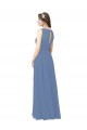Luxe Chiffon Bridesmaid Dress with Illusion and Sweetheart Neckline Bristol