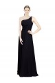 Sweetheart Chiffon Bridesmaid Dress with Beaded One Shoulder Strap Bristol