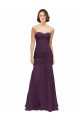 Full Length Chiffon Bridesmaid Dress with Sweetheart Neckline and Ruffles Bristol