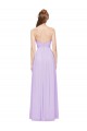 Strapless Mermaid Chiffon Bridesmaid Dress WITH High Side Slit and Ruffles Bristol