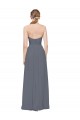 Twisted Waist Pleats Sweetheart Long Chiffon Bridesmaid Dress Bristol
