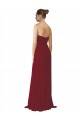 Hand-Ruched Sweetheart Long Chiffon Bridesmaid Dress Bristol