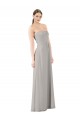 Twisted Strapless Sweetheart Neckline Long Chiffon Bridesmaid Dress Bristol