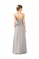 Twisted Strapless Sweetheart Neckline Long Chiffon Bridesmaid Dress Bristol