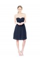 Sweetheart Cocktail Knee Length Chiffon Cocktail Bridesmaid Dress Open Back Bristol