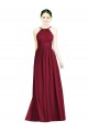 Halter Neck Open Back Draped Chiffon Bridesmaid Dress Bristol