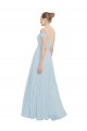 Chiffon Bridesmaids Dress with Off the Shoulder Draped Neckline Bristol