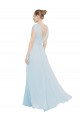 Chiffon Bridsmaids Dress with V-Neckline and Tie V Back Bristol
