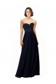 Long Chiffon Sweetheart Neckline Bridesmaid Dress with Beading Bristol