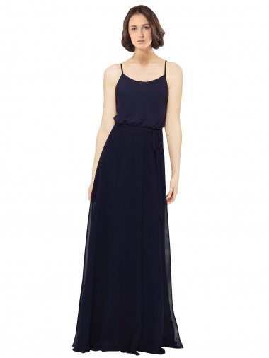 Chiffon Bridesmaids Dress with Scoop Neckline Bristol
