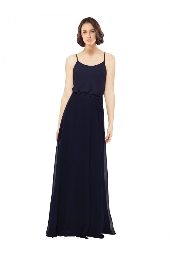 Chiffon Bridesmaids Dress with Scoop Neckline Bristol