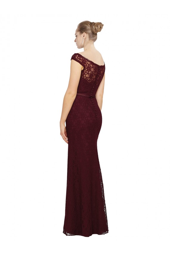 Lace Bridesmaids Dress with Matching Satin Tie Sash Bristol