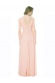 Full Length Chiffon Bridesmaid Dress with V-Front and Back Bristol