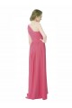One Shoulder Chiffon Bridesmaid Dress with Asymmetrical Ruched Bodice Bristol
