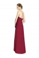 Draped V-Neck High Low Chiffon Bridesmaid Dress Bristol