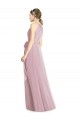 Shirred Halter Neck Long Chiffon Bridesmaid Dress Bristol