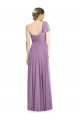 Flutter Sleeves One Shoulder Long Chiffon Bridesmaid Dress Bristol