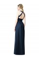 V-Neck Halter Long Open Back Chiffon Bridesmaid Dress Bristol