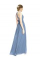 Open Back Long Chiffon Halter Bridesmaid Dress Bristol