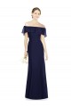 Off the Shoulder Full-Length Trumpet Chiffon Bridesmaid Dress Bristol