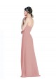 Daped A-Line Chiffon Bridesmaid Dress with Pleated Sweetheart Bodice Bristol