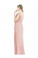 Chiffon Cap Sleeves Long Bridesmaid Dress with Keyhole Bristol
