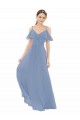Pleated One Shoulder A-Line Chiffon Bridesmaid Dress Bristol