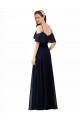 Chiffon Bridesmaids Dress with Off the Shoulder Ruffle Detail Bristol